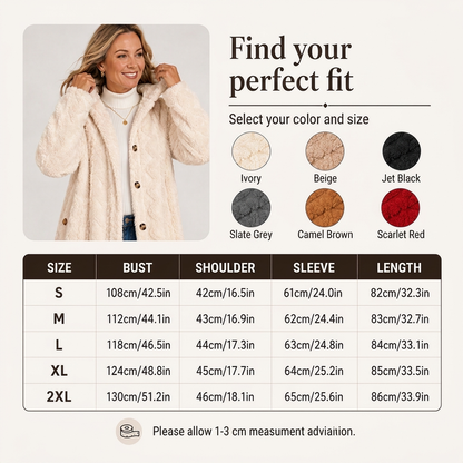 ✨Diamond-patterned women's warm hooded outerwear