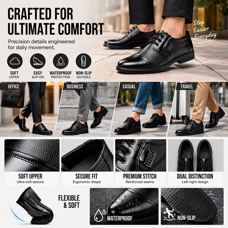 👞 Men's Business Leather Dress Shoes