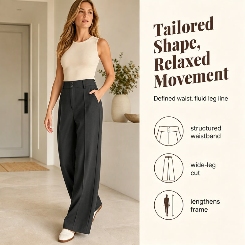 ✨Women's High-Waisted Wide-Leg Pants