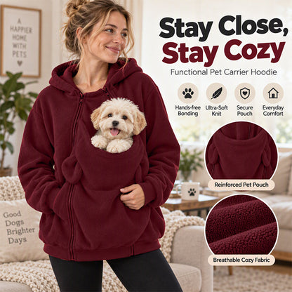 Kangaroo Pouch Pet Carrier Hoodie