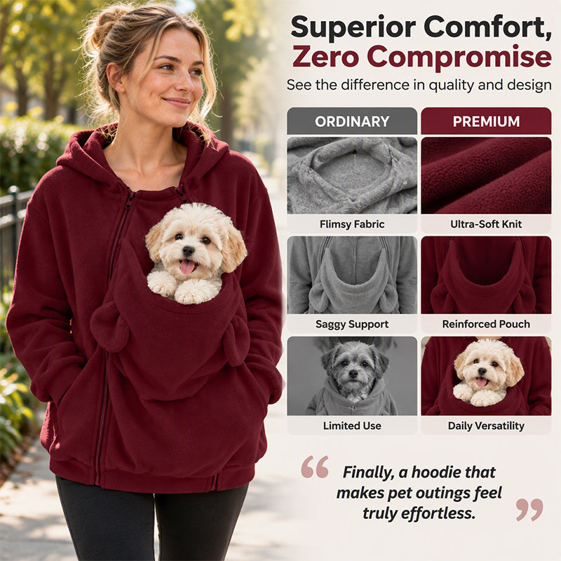 Kangaroo Pouch Pet Carrier Hoodie