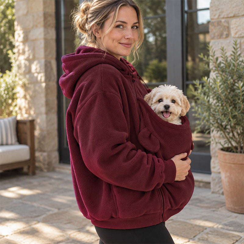 Kangaroo Pouch Pet Carrier Hoodie