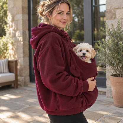 Kangaroo Pouch Pet Carrier Hoodie