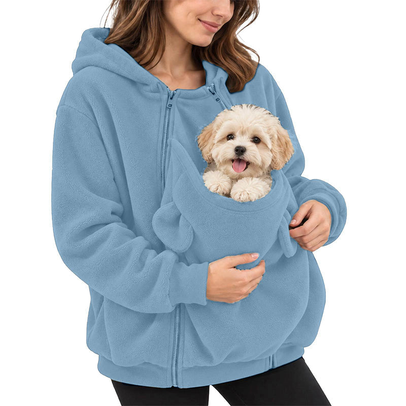 Kangaroo Pouch Pet Carrier Hoodie