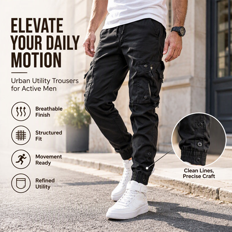 🔥Men's Casual Warm Slim Fit Cargo Pants