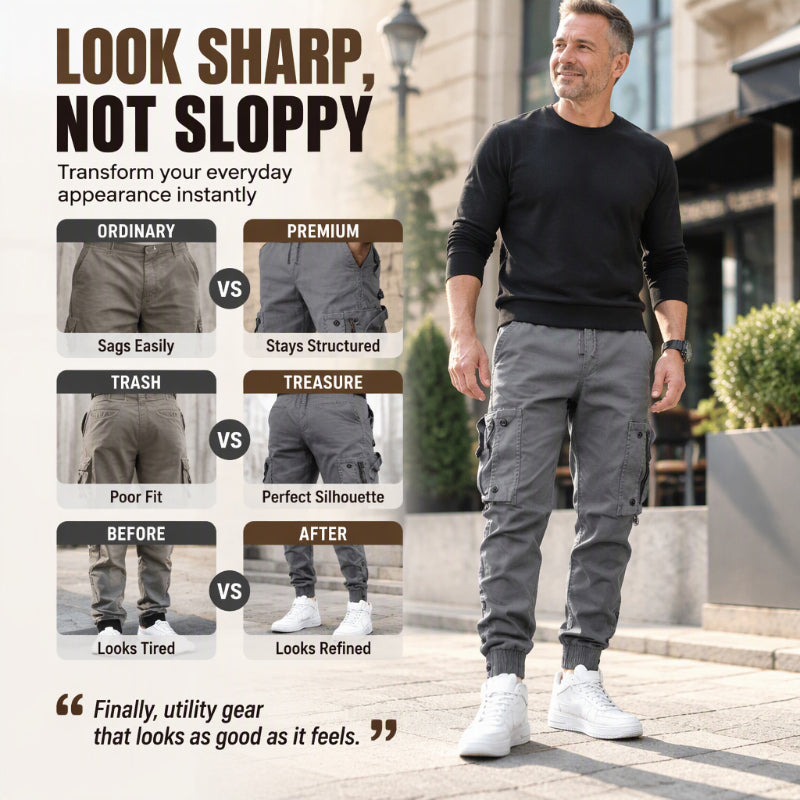 🔥Men's Casual Warm Slim Fit Cargo Pants