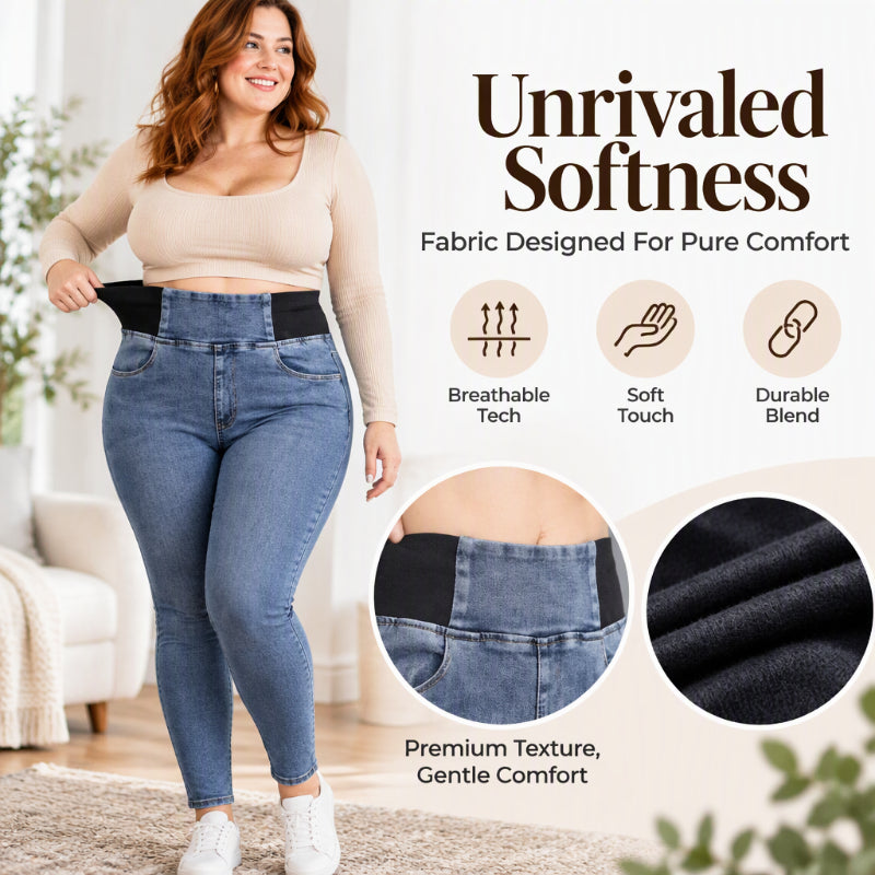 🔥Women's Elastic High-Waisted Skinny Jeans